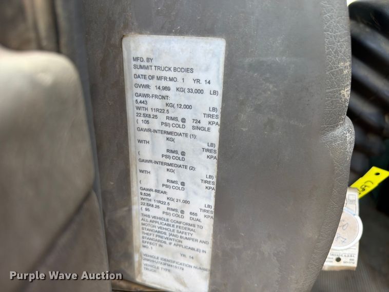 image for item YA3823 2015 Kenworth T370 utility / service truck