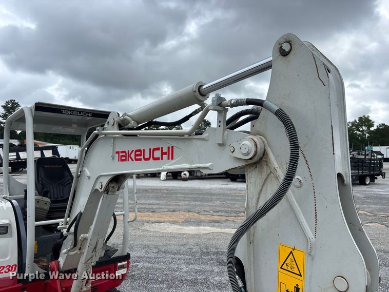 image for item YA3967 2023 Takeuchi TB230 mini excavator