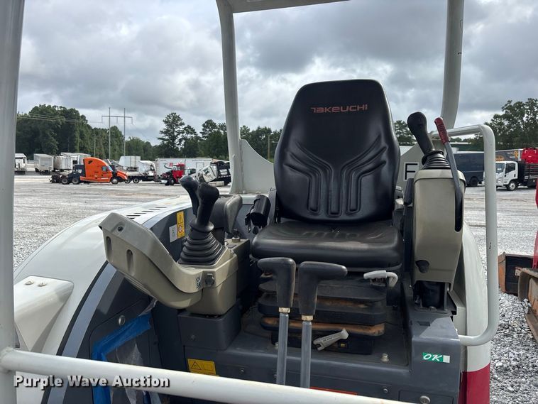 image for item YA3967 2023 Takeuchi TB230 mini excavator