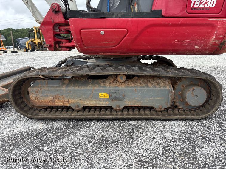 image for item YA3967 2023 Takeuchi TB230 mini excavator