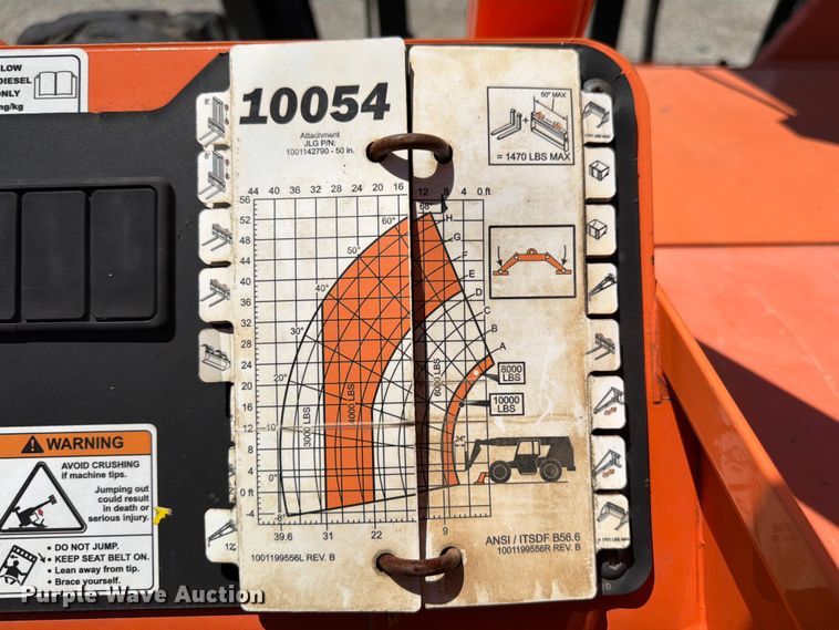image for item YA4022 2018 JLF SkyTrak 10054 telehandler