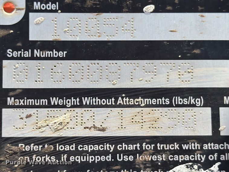 image for item YA4022 2018 JLF SkyTrak 10054 telehandler
