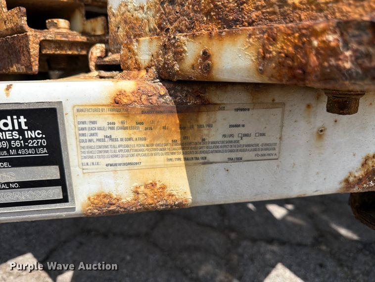 image for item YA4039 2017 Bandit 200UC wood chipper