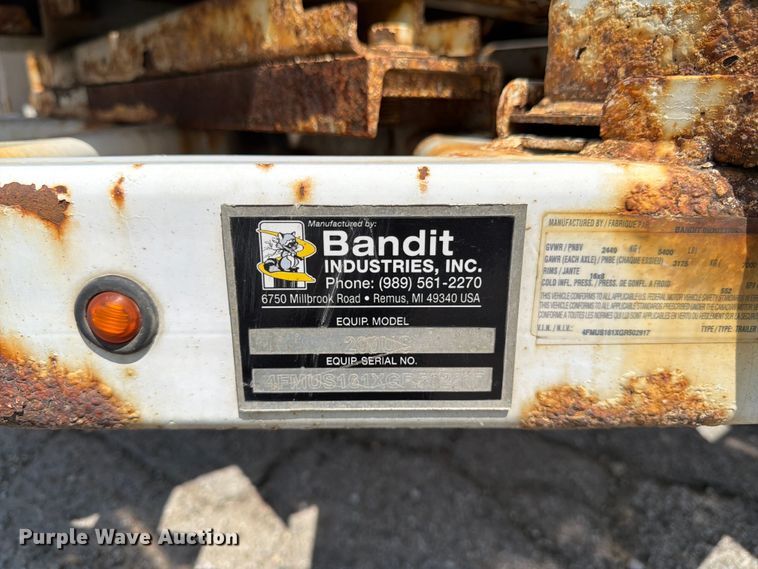 image for item YA4039 2017 Bandit 200UC wood chipper