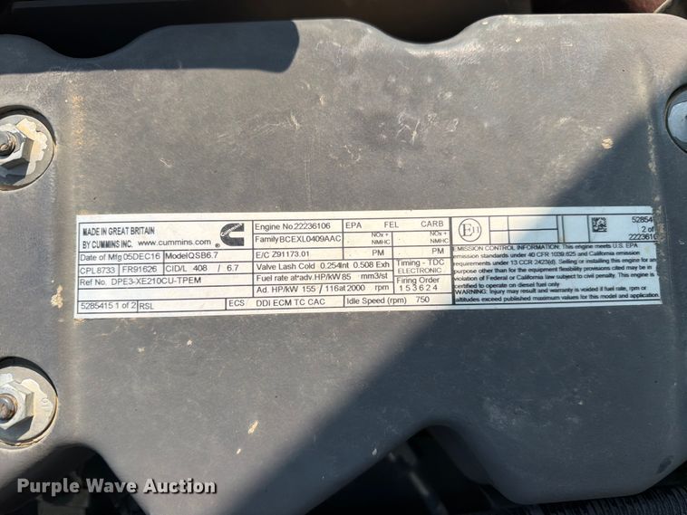 image for item YA4115 2017 XCMG XE210CU excavator