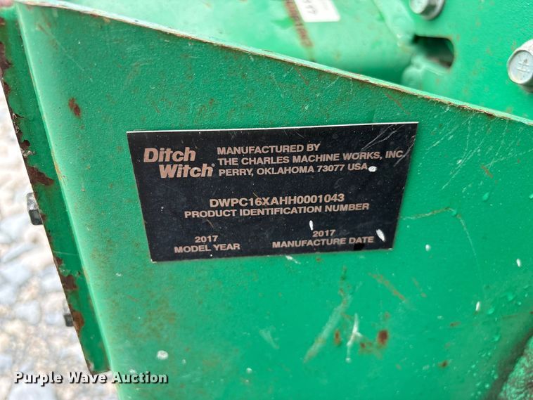 image for item YA4125 2017 Ditch Witch C16X trencher 