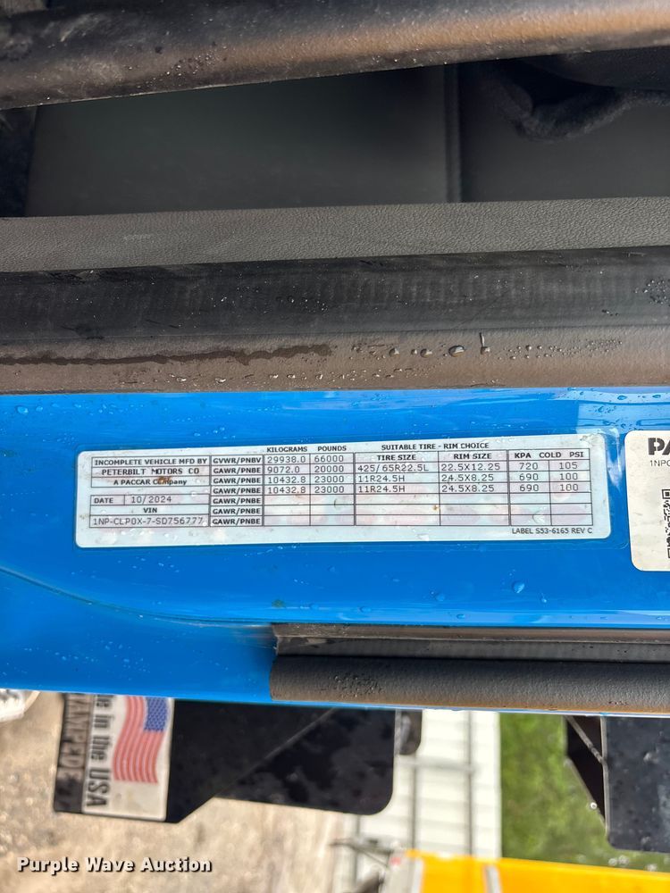 image for item YA4132 2025 Peterbilt 567 dump truck