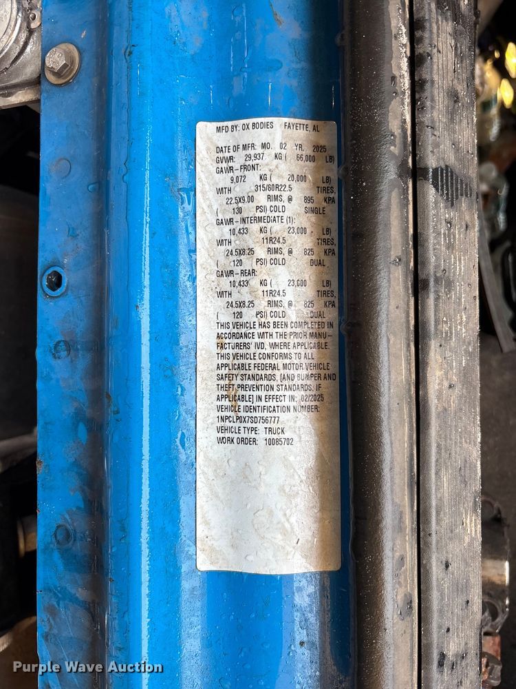 image for item YA4132 2025 Peterbilt 567 dump truck
