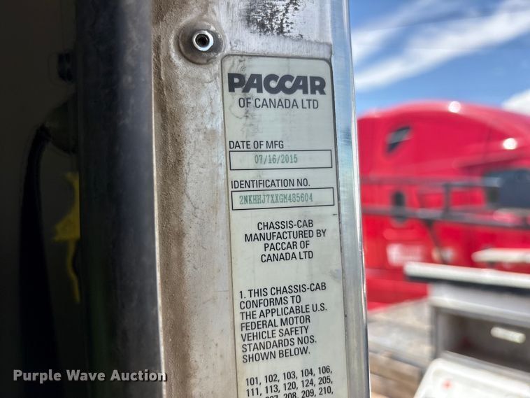 image for item YA4153 2016 Kenworth T370 utility / service truck