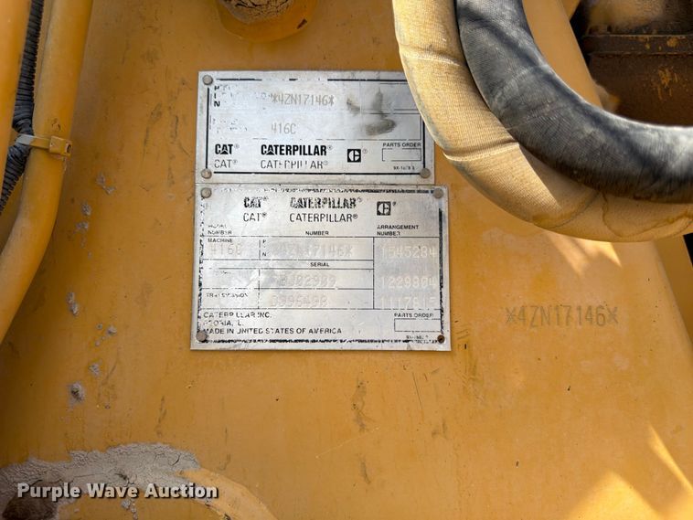 image for item YA4200 1999 Caterpillar 416C backhoe