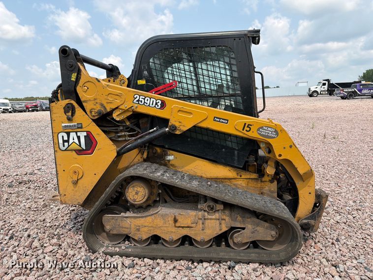 image for item YA4294 2021 Caterpillar 259D3 tracked skid steer loader