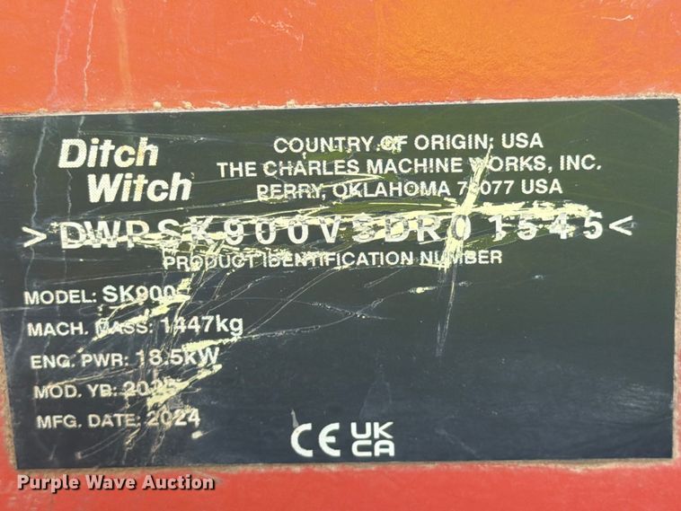 image for item YA4418 2025 Ditch Witch SK900 compact utility loader