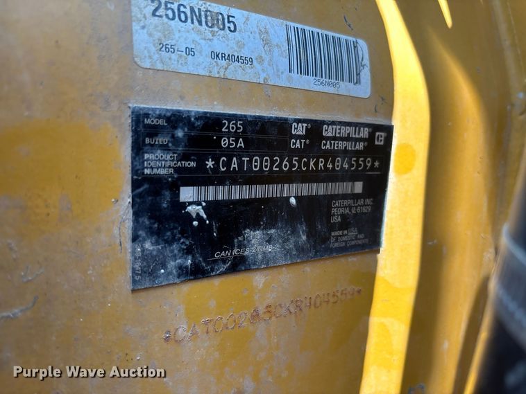 image for item YA4518 2025 Caterpillar 265 tracked skid steer loader