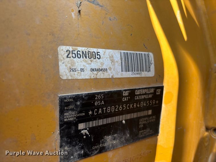 image for item YA4518 2025 Caterpillar 265 tracked skid steer loader