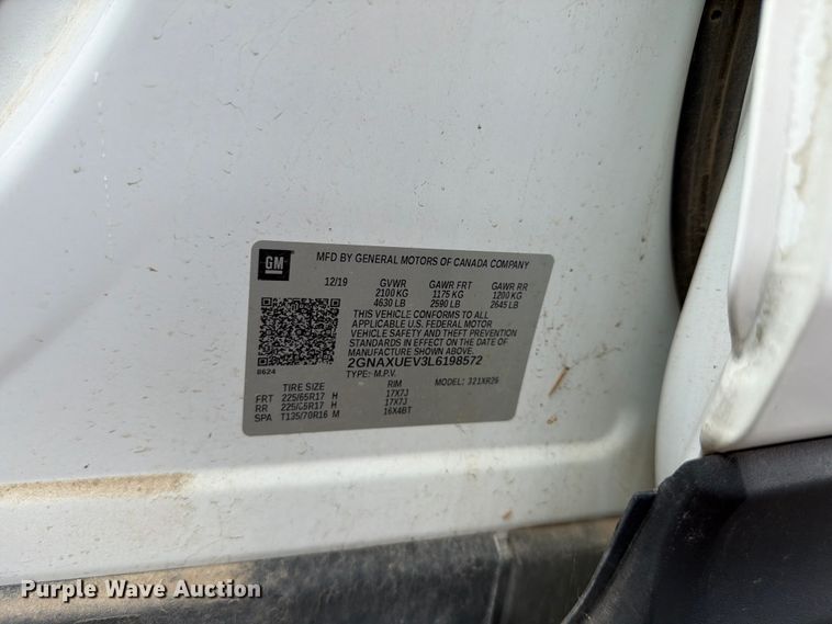 image for item DU8000 2020 Chevrolet Equinox SUV