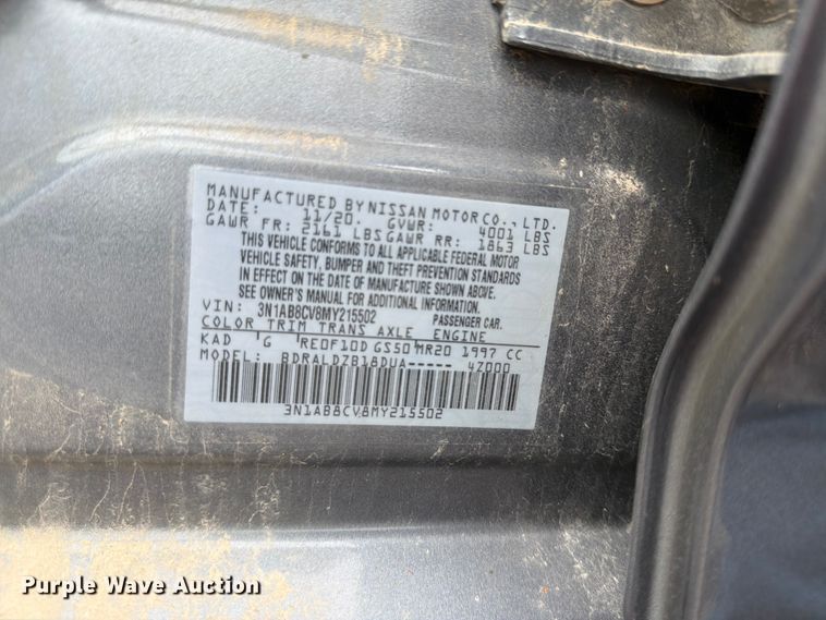 image for item DU8004 2021 Nissan Sentra 