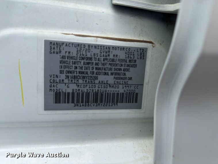 image for item DU8005 2021 Nissan Sentra 
