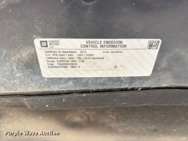 image for item DU8011 2015 Chevrolet Malibu 