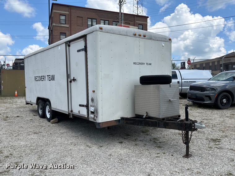 image for item DZ4519 1993 Wells Cargo EW2022 enclosed cargo trailer