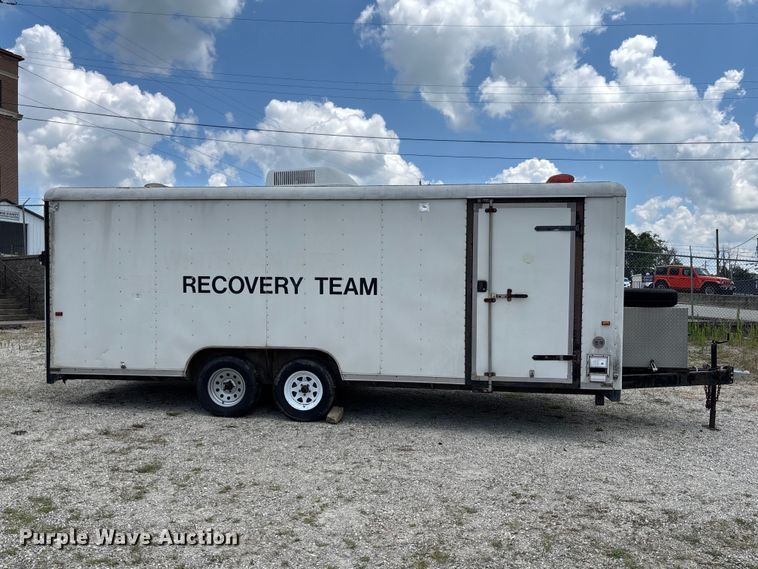 image for item DZ4519 1993 Wells Cargo EW2022 enclosed cargo trailer