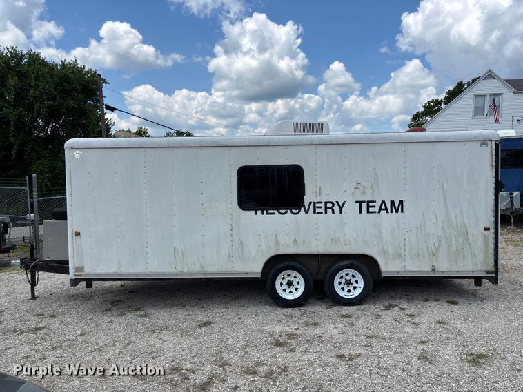 image for item DZ4519 1993 Wells Cargo EW2022 enclosed cargo trailer
