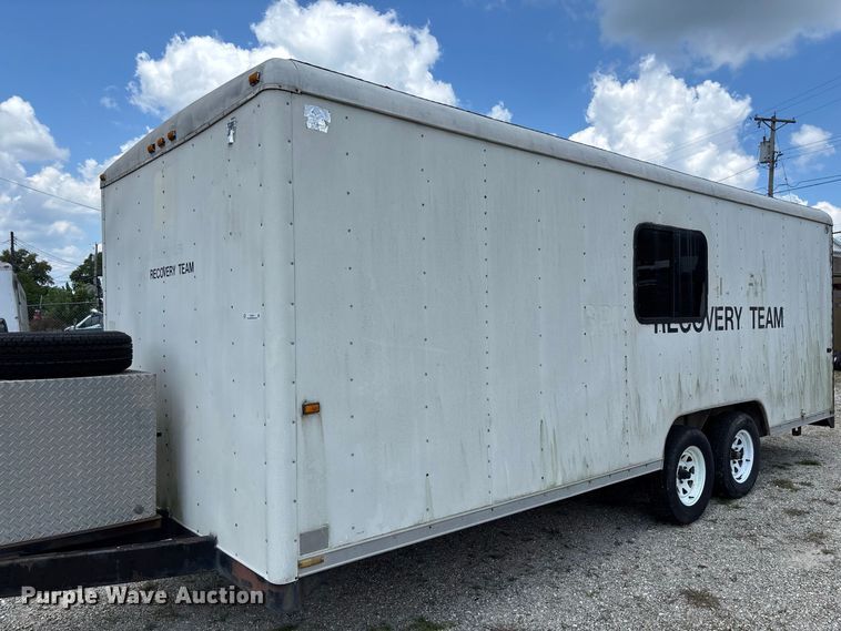 image for item DZ4519 1993 Wells Cargo EW2022 enclosed cargo trailer
