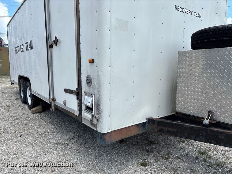 image for item DZ4519 1993 Wells Cargo EW2022 enclosed cargo trailer