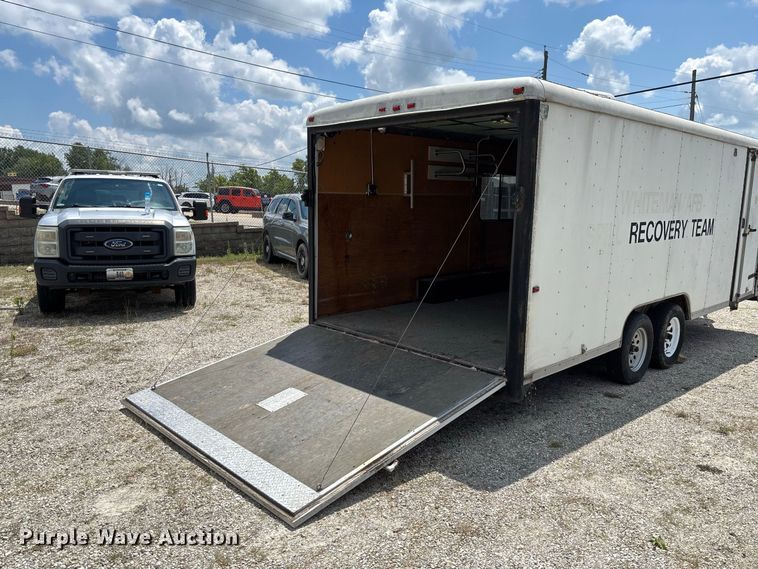 image for item DZ4519 1993 Wells Cargo EW2022 enclosed cargo trailer