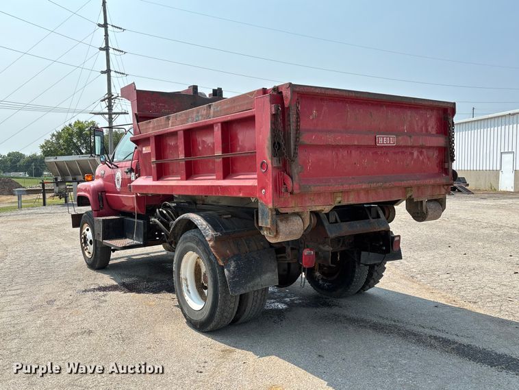 image for item DZ4524 1992 GMC C7 TopKick hook lift truck