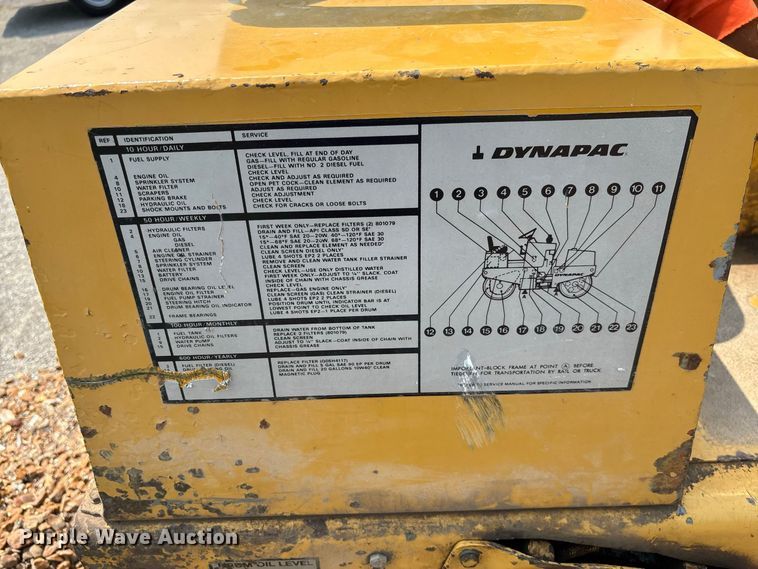 image for item DZ4528 Dynapac CC-10 double drum vibratory roller