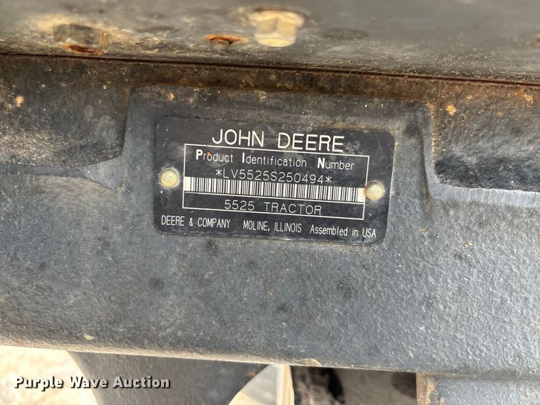 image for item DZ4540 2006 John Deere 5525 tractor