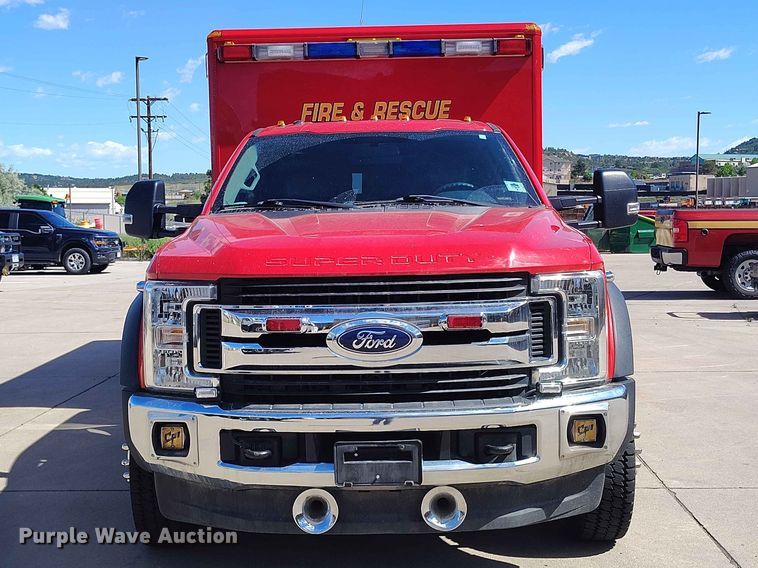 image for item ED0139 2017 Ford F450 Super Duty Ext. Cab ambulance