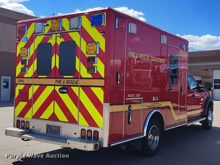 image for item ED0139 2017 Ford F450 Super Duty Ext. Cab ambulance