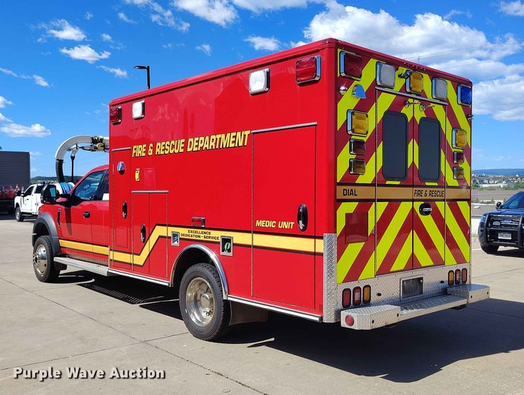 image for item ED0139 2017 Ford F450 Super Duty Ext. Cab ambulance