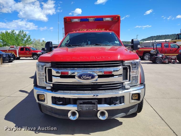 image for item ED0139 2017 Ford F450 Super Duty Ext. Cab ambulance