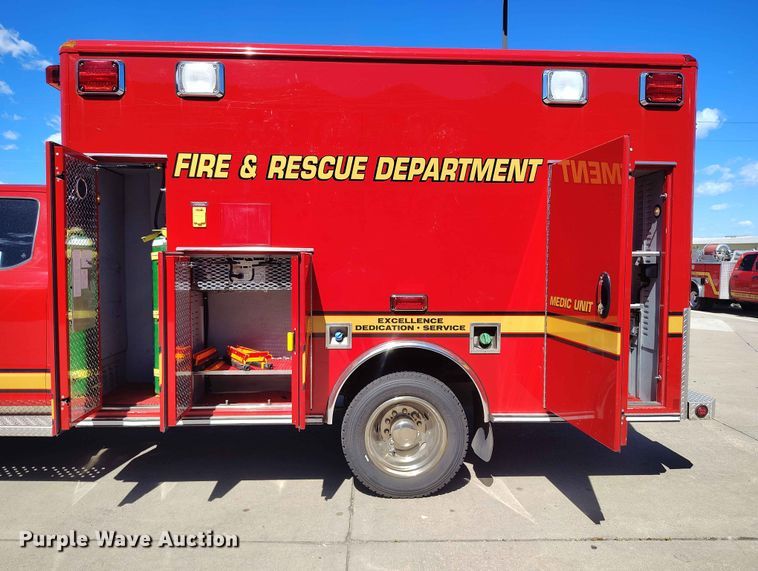 image for item ED0139 2017 Ford F450 Super Duty Ext. Cab ambulance