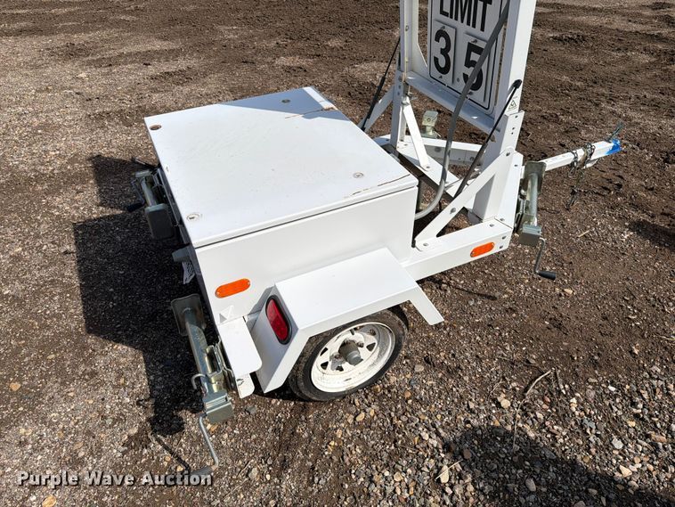 image for item ER1943 2009 B&W Custom Truck Beds OS-300 speed limit sign trailer