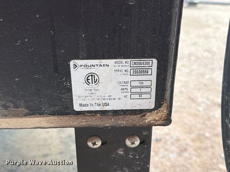 image for item ER1951 Fountain Industries CM200/E200 parts washer