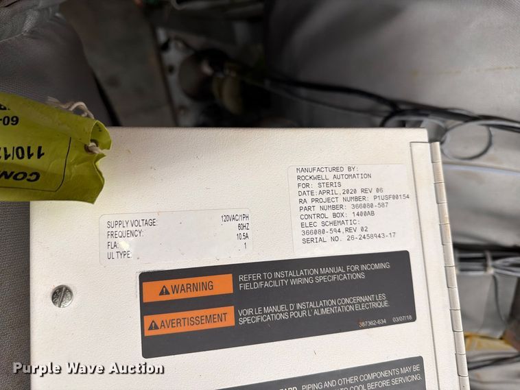 image for item ER1989 Steris AMSCO 250LS steam sterilizer