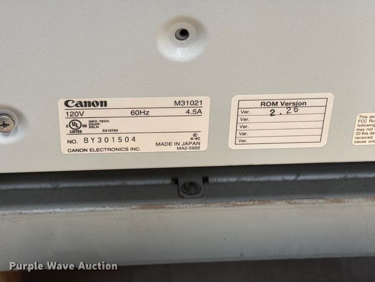 image for item ER1997 Canon M31021 microfilm scanner 