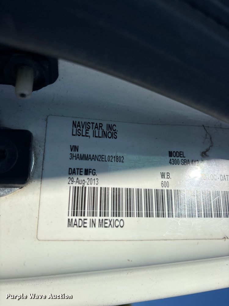 image for item ET0378 2014 International 4300 grapple truck