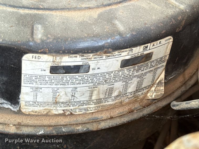 image for item ET6313 1979 GMC 7000 pumper fire truck