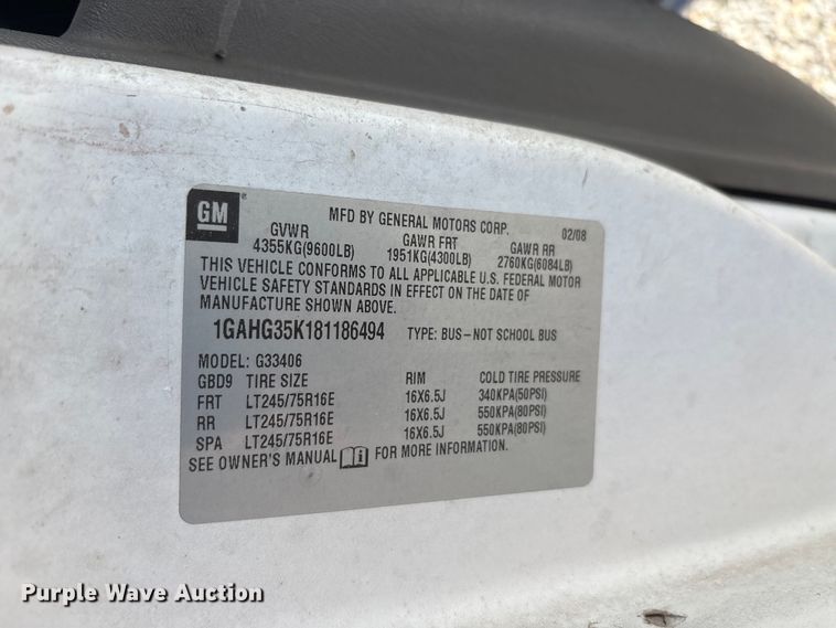 image for item EU5653 2008 Chevrolet Express van