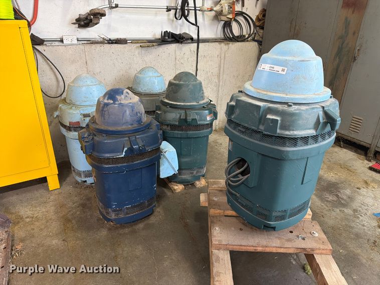 (5) US Electrical Motors vertical high thrust hollow shaft motors