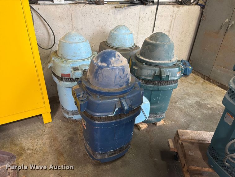 image for item EV2345 (5) US Electrical Motors vertical high thrust hollow shaft motors