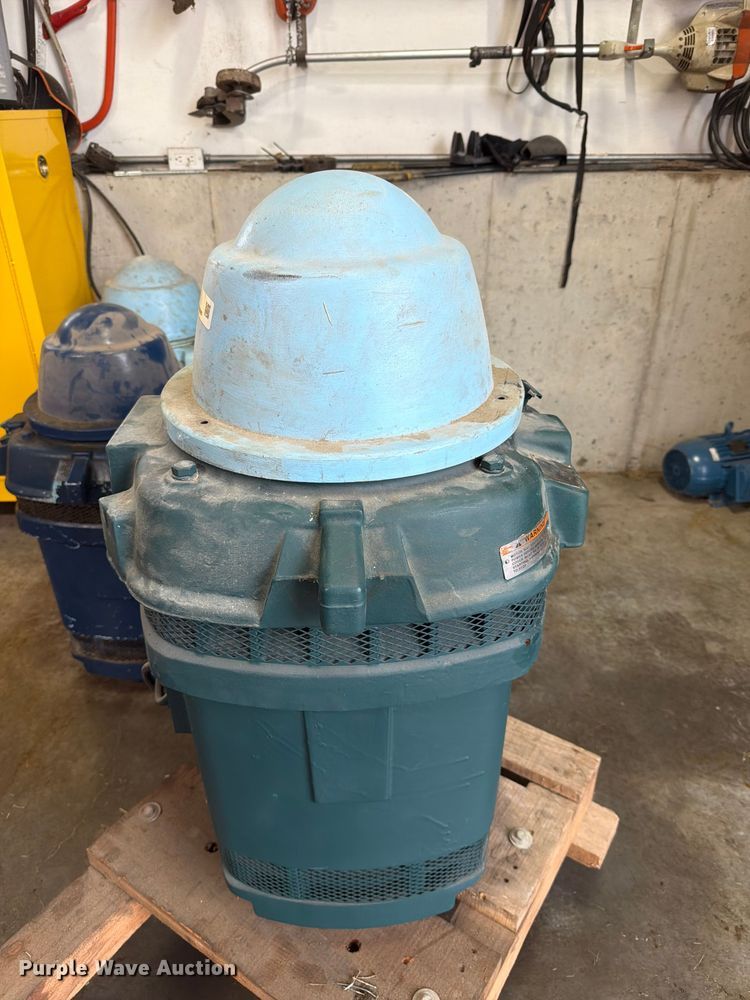 image for item EV2345 (5) US Electrical Motors vertical high thrust hollow shaft motors