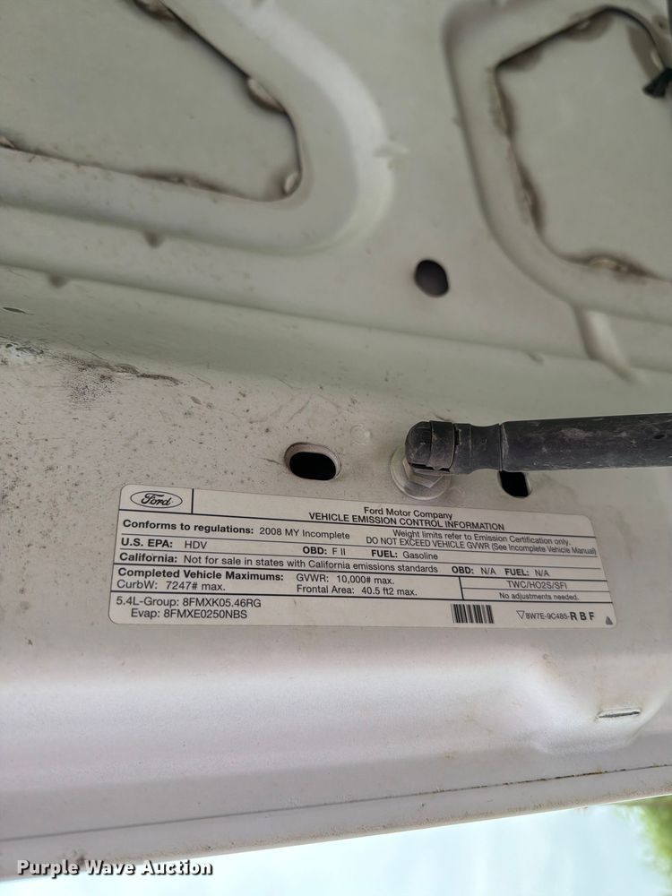 image for item EV2352 2008 Ford F250 Super Duty XL Ext. Cab utility bed pickup truck
