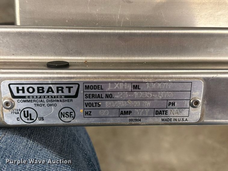 image for item EV2359 Hibart LXi dishwasher