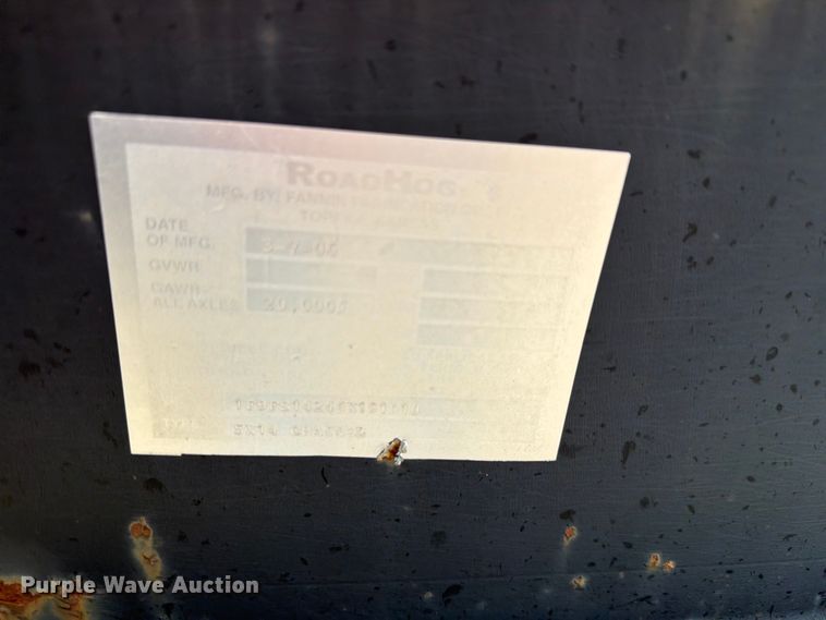 image for item EV2414 2006 Road Hog Channel trailer