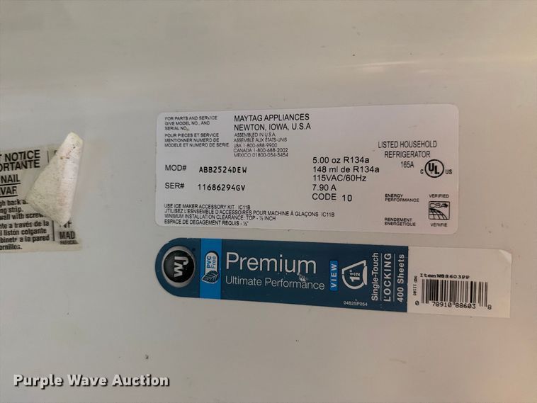 image for item EV2438 (2) refrigerators 